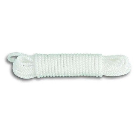 Corde polypropylène tressé blanc Ø6mm x 20m