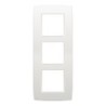 Niko plaque de recouvrement verticale triple (3) - blanc 203x83mm