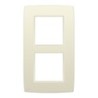 Niko plaque de recouvrement verticale double (2) - crème 145x83mm