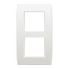 Niko plaque de recouvrement verticale double (2) - blanc 145x83mm