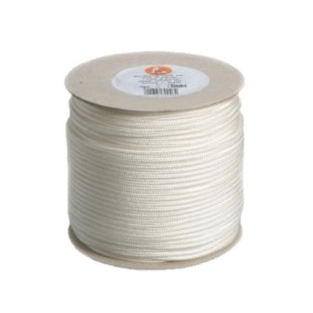 Ledent corde en nylon tressé blanc Ø0.5mm x 120m