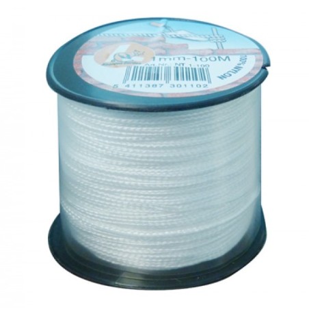 Ledent corde en nylon tressé blanc Ø4mm x 50m