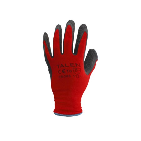 Gants de jardinage en nylon rouge XL