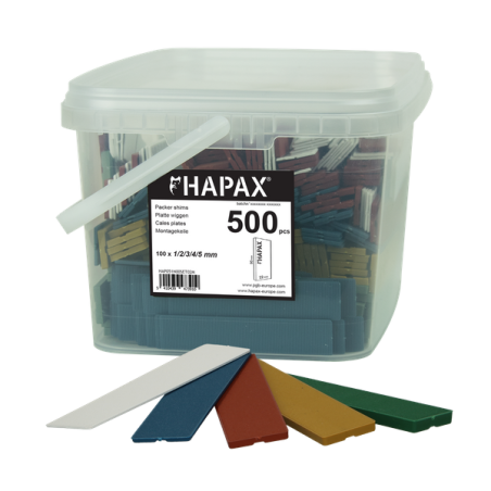 PGB HAPAX assortiment cales plates 22x95mm /500pcs