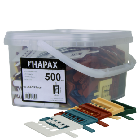 PGB HAPAX assortiment cales bardage 40x55mm /200pcs