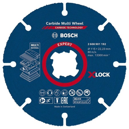 Bosch disque à tronçonner EXPERT Carbide Multi Wheel Ø115mm