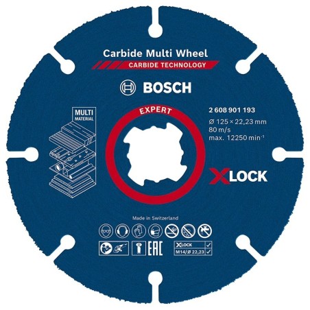 Bosch disque à tronçonner EXPERT Carbide Multi Wheel Ø125mm