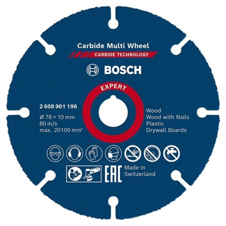 Bosch disque à tronçonner EXPERT Carbide Multi Wheel Ø76mm