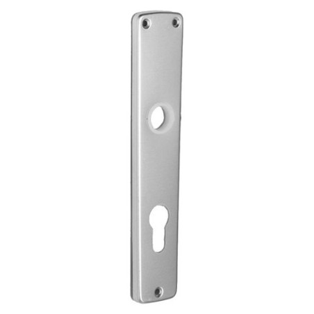 Plaque cylindre en aluminium argenté 72mm /2pcs