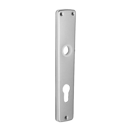 Plaque cylindre en aluminium argenté 110mm /2pcs