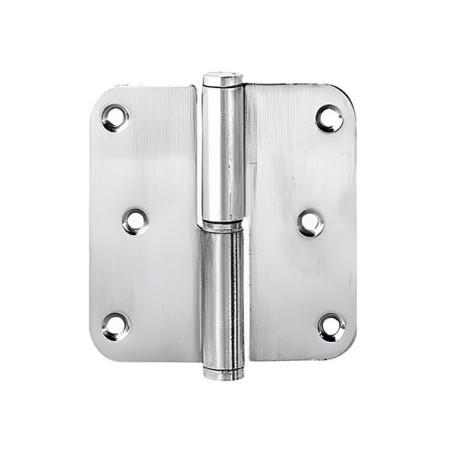 Paumelle en acier inoxydable brossé pour porte droite 80x80mm /3pcs