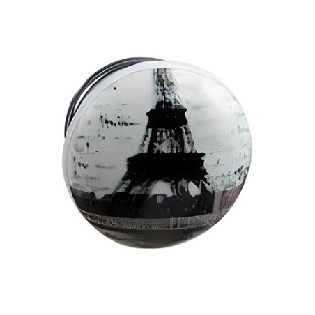 Bouton de meuble céramique Tour Eiffel Ø40mm /4pcs