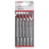 Bosch set de 5 lames de scie sauteuse T302H Clean For PVC 132mm