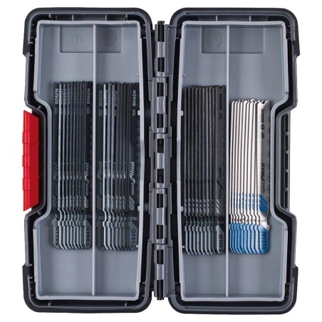 Bosch pack de 40 lames de scie sauteuse Wood and Metal Tough Box