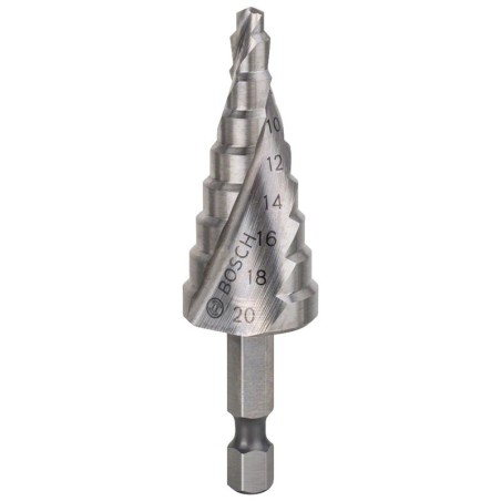 Bosch fraise étagée HSS 1/4" hexagonale 4-20mm