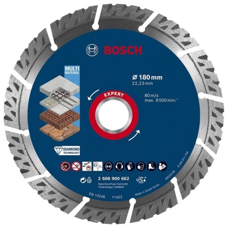 Bosch disque à tronçonner diamanté EXPERT Multi Material Ø180mm