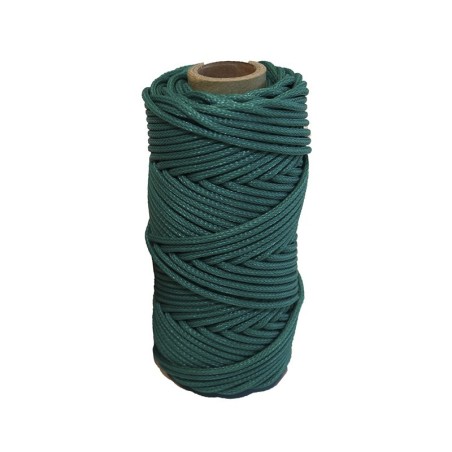 Ledent corde en polyéthylène tressé vert foncé Ø3,5mm x 50m