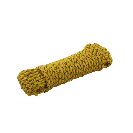 Ledent corde en polypropylène tressé jaune Ø10mm x 20m