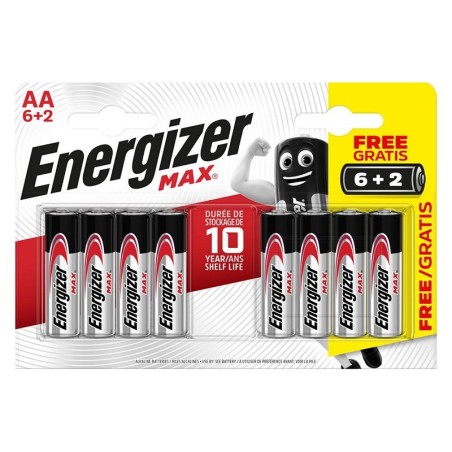 Energizer pile alcaline MAX AA LR06 /6+2pcs