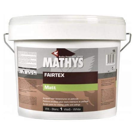 Mathys Fairtex Matt peinture acrylique blanc 10L