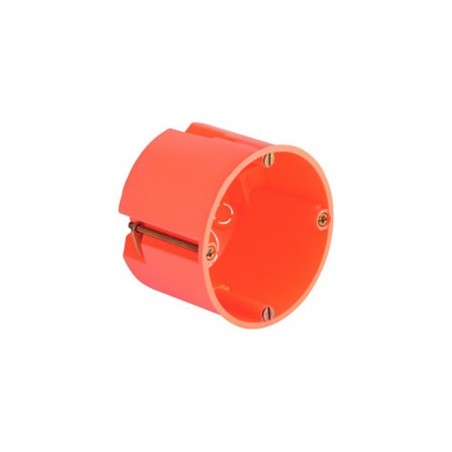 Boîte d'encastrement orange simple Ø68x61mm