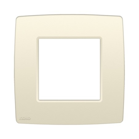 Niko plaque de recouvrement simple - crème 83x83mm