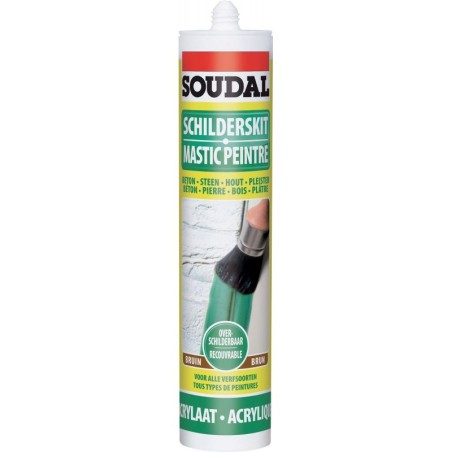 Soudal mastic acrylique pour peintre brun 290ML