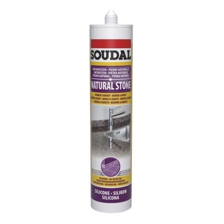 Soudal mastic silicone pierre naturelle gris 290ML