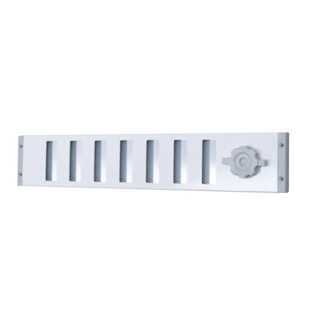 Gavo 3-5009W grille réglable en aluminium blanc avec moustiquaire 500x90mm