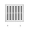 Tris 704W-SB grille réglable en PVC blanc sans moustiquaire 20x20cm