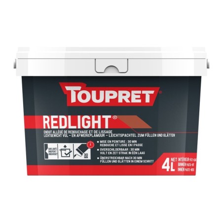 Toupret Redlight enduit allégé 4L