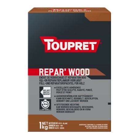 Toupret Repar'Wood rebouchage & réparation bois 1kg