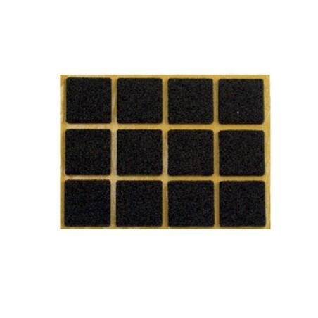 Pastille en feutre standard noir 25x35mm /6pcs