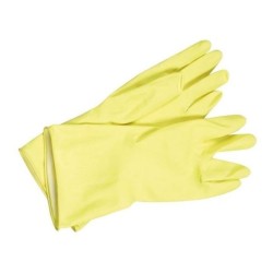 Gants de ménage en latex jaune