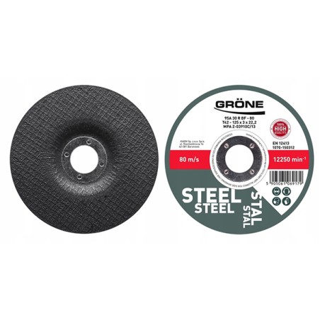 Gröne disque à tronçonner pour acier inoxydable T42 Ø125x2x22mm