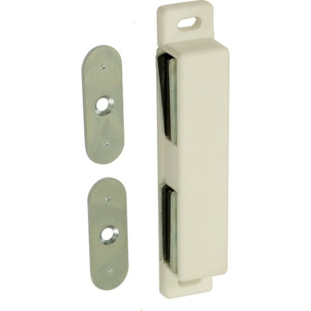 Loqueteau magnétique pour porte double blanc 5kg