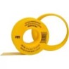 Ruban de teflon jaune gaz 12mm x 10m