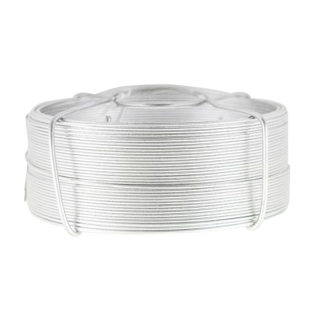 Ledent fil ligature en acier galvanisé gris 0,9mm x 50m