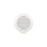 Grille de ventilation ronde blanche avec filet Ø100mm