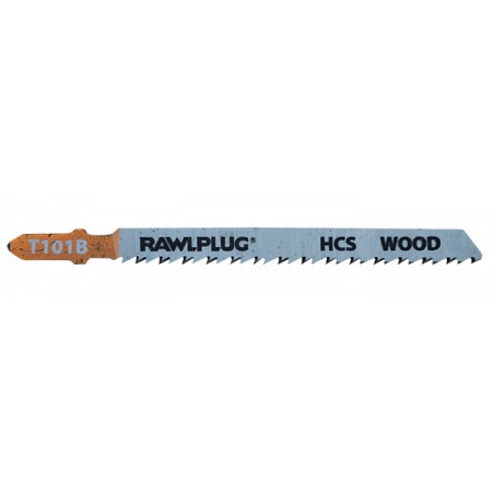 RawlPlug RT-JSB-W3RC set de 5 lames de scie sauteuse pour la coupe du bois HCS 100mm