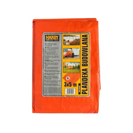 Hardy bâche de protection orange 140g/m² 3x5m