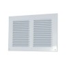 Gavo 1L-1510W grille estampée en aluminium blanc 150x100mm