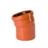 Coude d'égout en PVC orange 15° Ø110mm MF