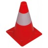 Perel cône de signalisation rouge et blanc 30cm