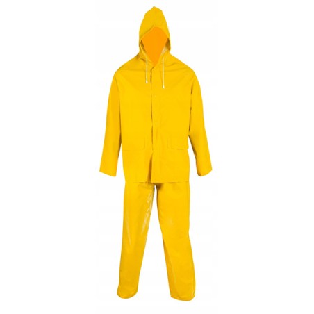 Hardy combinaison imperméable en PVC jaune