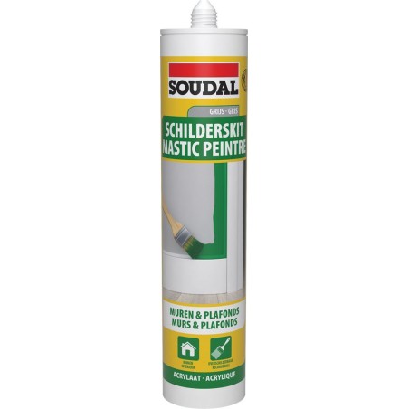 Soudal mastic acrylique pour peintre gris 290ML