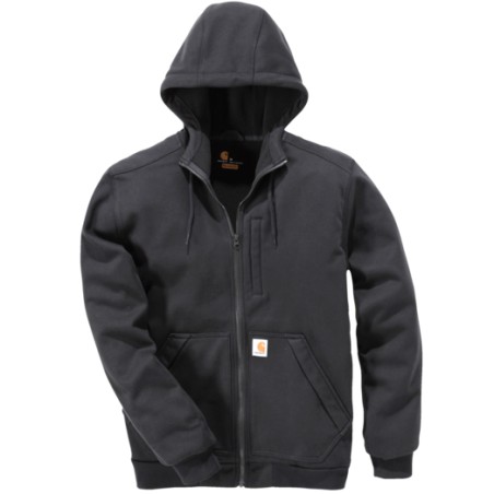 Carhartt Wind Fighter Relaxed Fit Midweight Full-Zip Sweatshirt Black