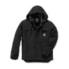 Carhartt Relaxed Fit Washed Duck Sherpa-Lined Utility Jacket Black