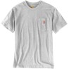 Carhartt Relaxed Fit Heavyweight Short-Sleeve K87 Pocket T-Shirt Heather Gray