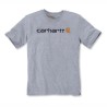 Carhartt Relaxed Fit Heavyweight Short-Sleeve Logo Graphic T-Shirt Heather Gray